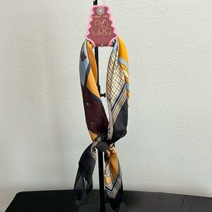 Sunday State | Black, Cream, Gold, Blue, Brown Equestrian Themed Scarfs✨